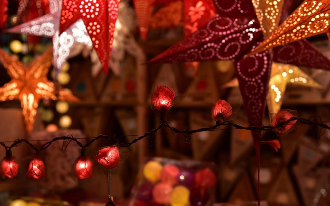 Traditionell julmarknad i Ekeby by