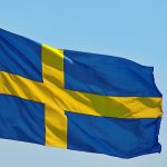 Bild på Sveriges flagga