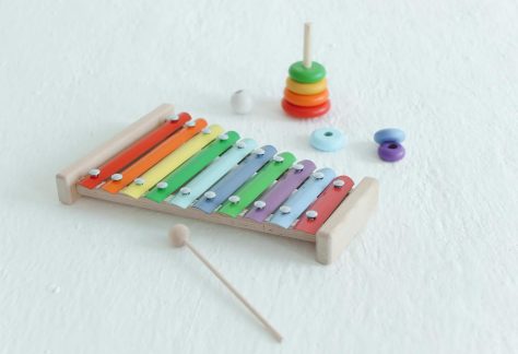 Färgglad musikleksak