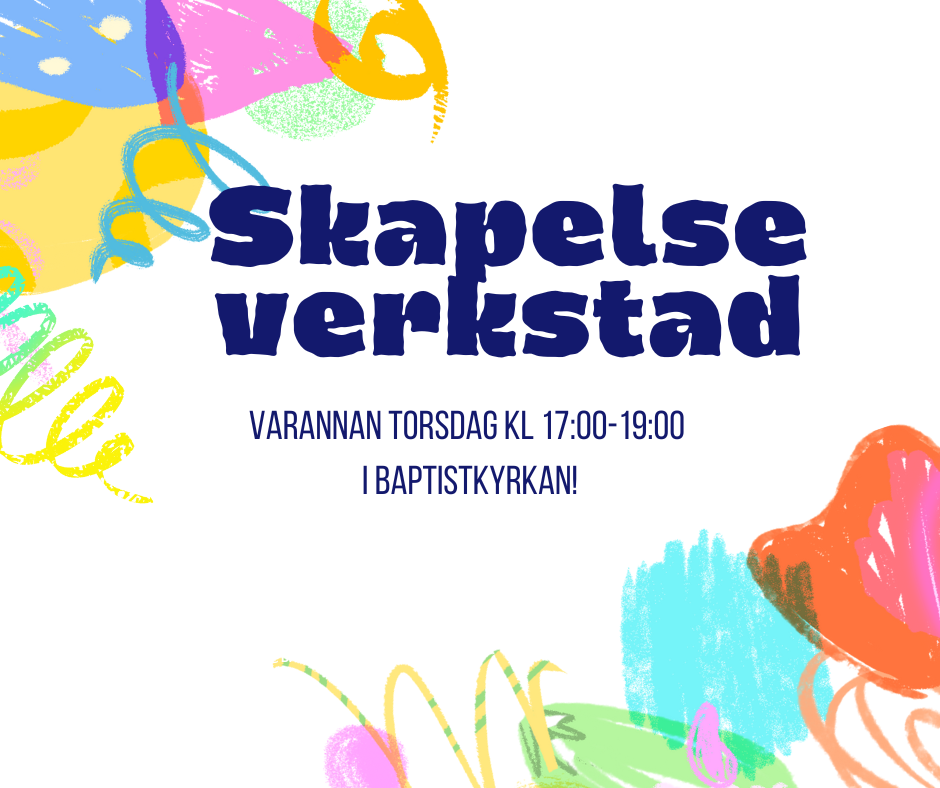 Dekorativ bild Baptistkyrkan Skapelseverkstad