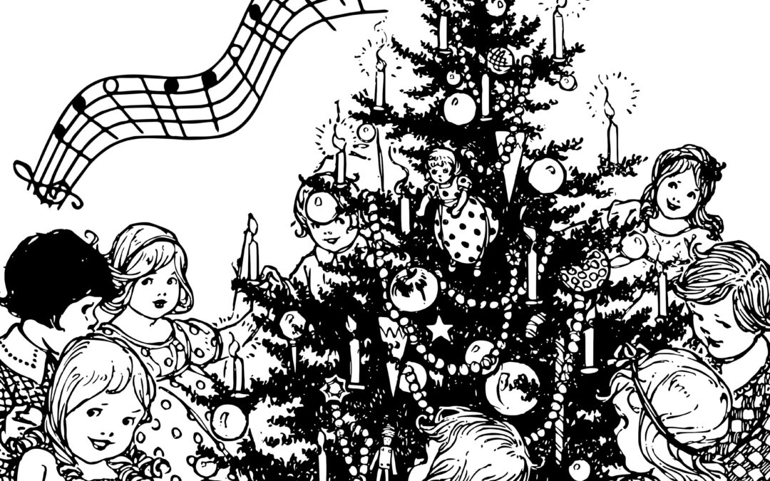 Julgransplundring Läbyvads hembygdsgård