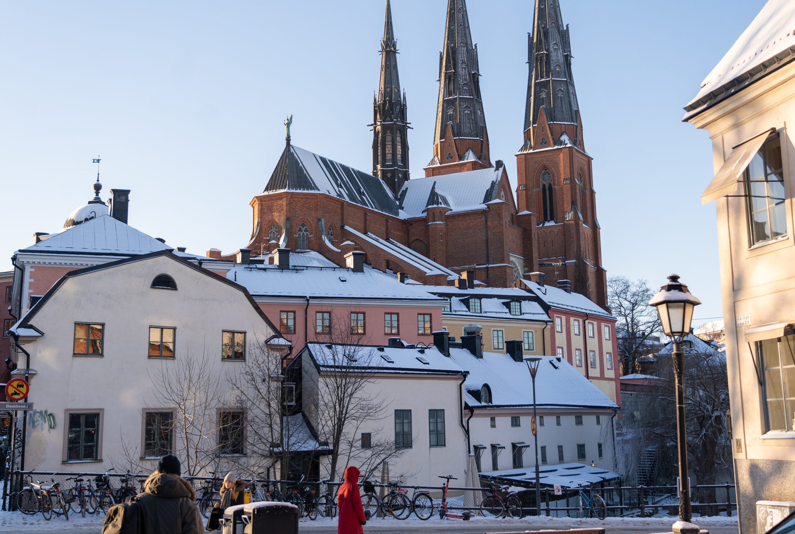 Uppsala, Domkyrkan, Vinter