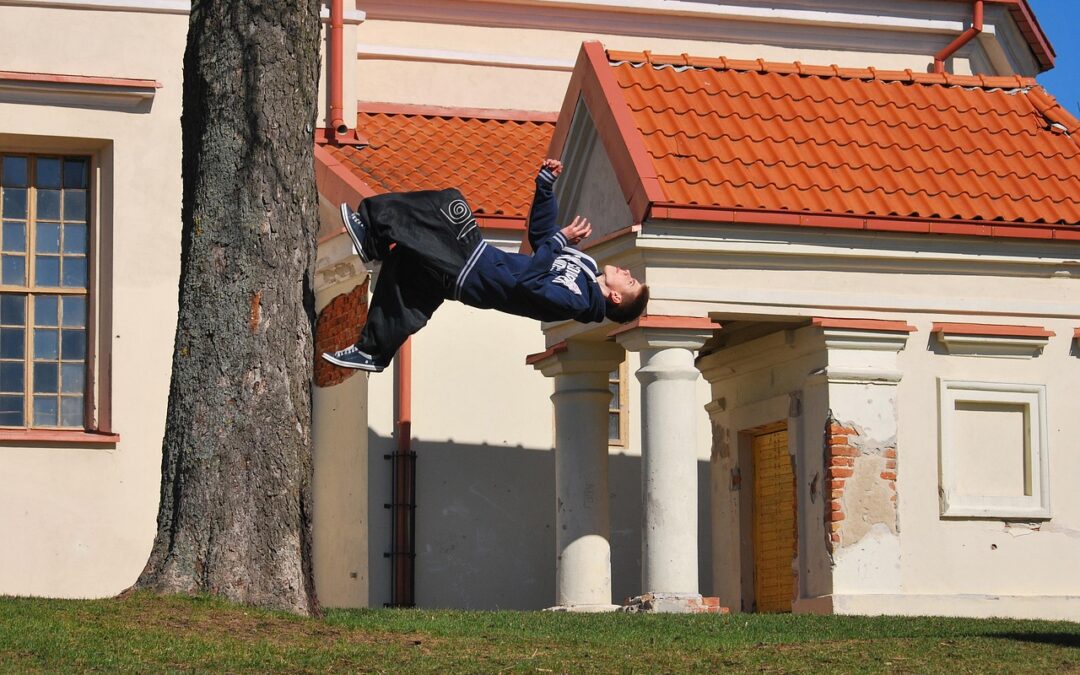 Prova på Parkour i Öregrund