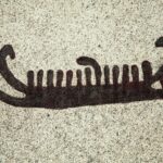 Bild på en typ av hällristning.