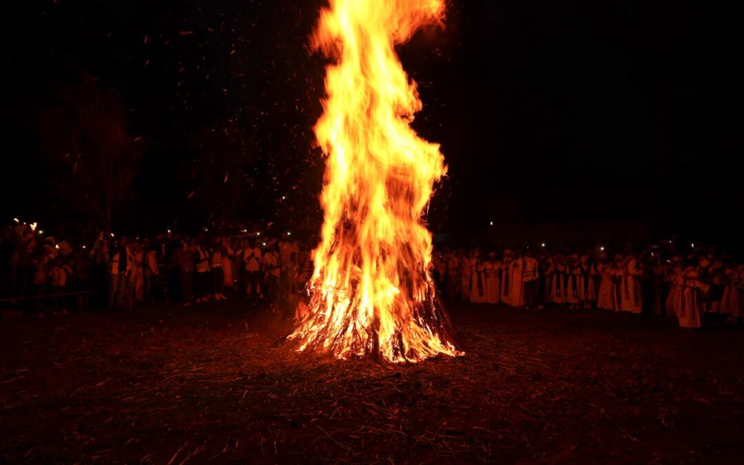 Valborgsfirande vid Älvkarleby Fiskecamping