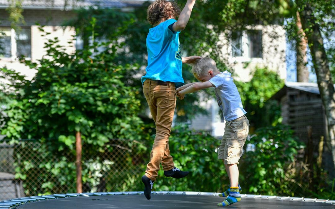 KFUM Alnäs sommarläger Studsmatta