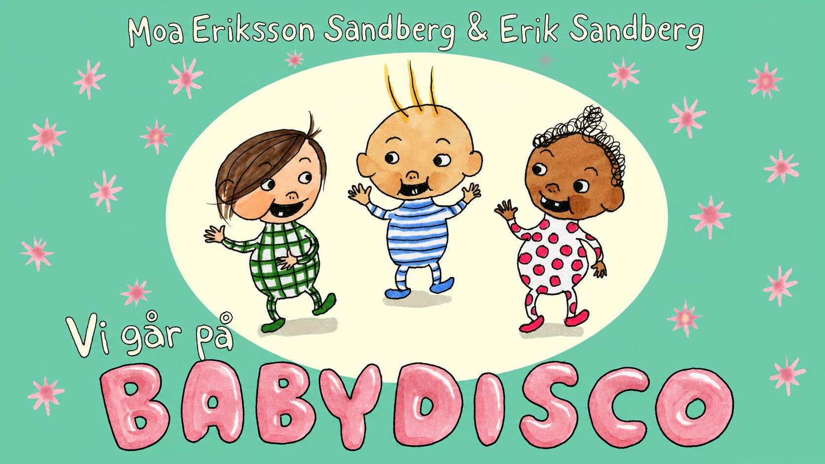 Bild av omslaget till barnboken Vi går på babydisco.