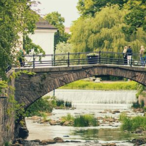 Vacker vårbild tagen i Uppsala City