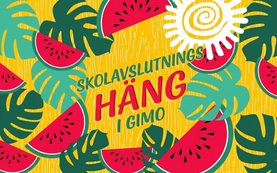 Skolavslutningshäng i Gimo