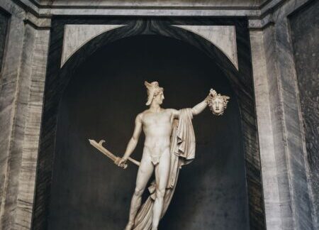 Staty av Perseus och Medusa.
