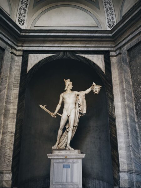 Staty av Perseus och Medusa.