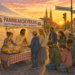 Jesus i pannkakskyrkan under Kulturnatten