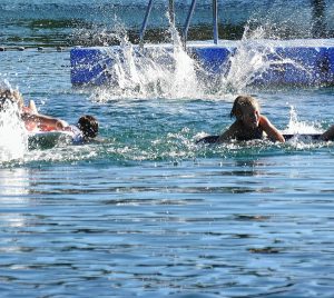 dekorativ bild bad sommar simma